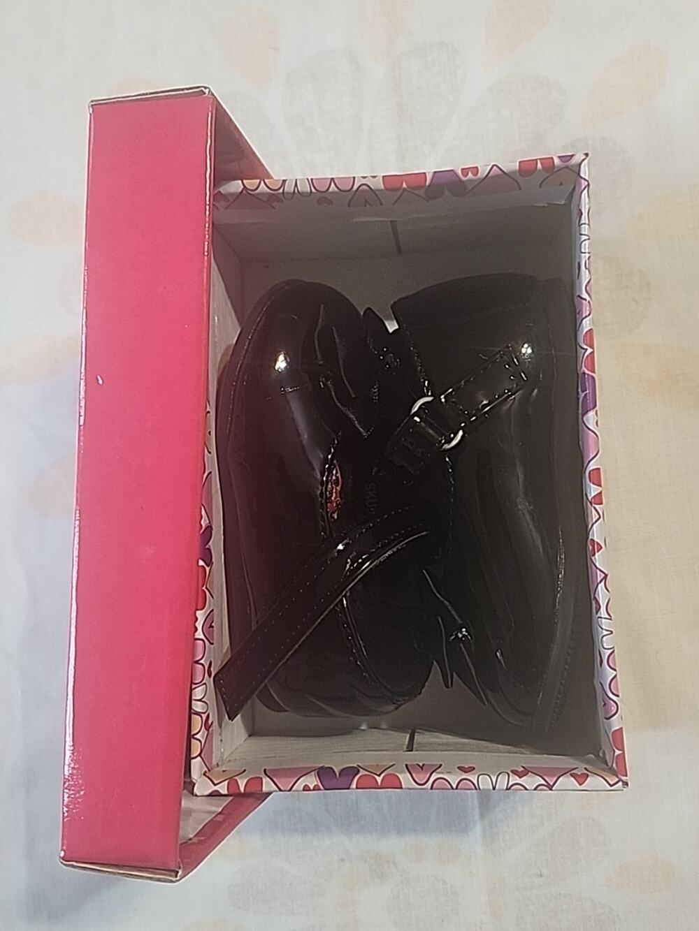 Josmo Infant Girls Dress Shoes Size 3 M Black Hook & Loop New with Box